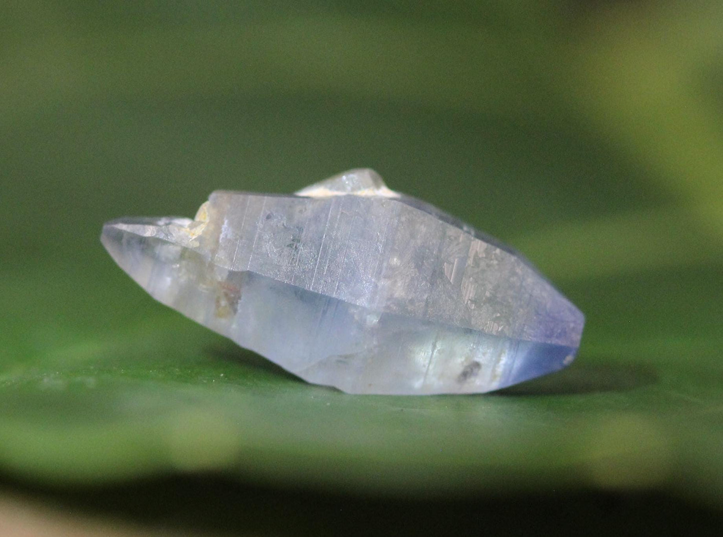 A Unique Blue Sapphire Crystal (Corundum) with a child crystal , Doubly Terminated, from Sri Lanka (Ceylon), 4.58cts 16.9mm,