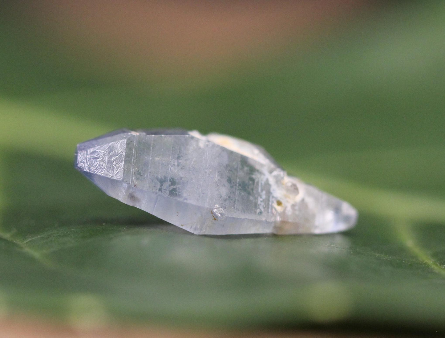 A Unique Blue Sapphire Crystal (Corundum) with a child crystal , Doubly Terminated, from Sri Lanka (Ceylon), 4.58cts 16.9mm,