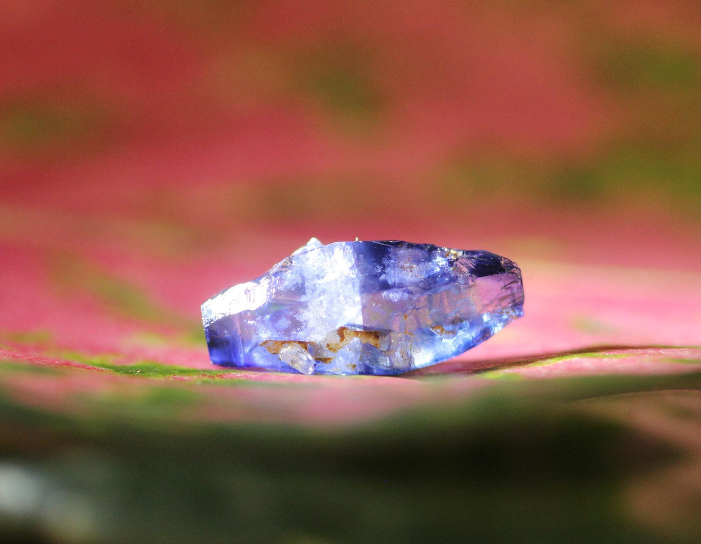 Blue Sapphire (Corundum) crystal with great luster color, from Sri Lanka ,1.65 carats, 10.9 mm , September Birthstone, doubly terminated