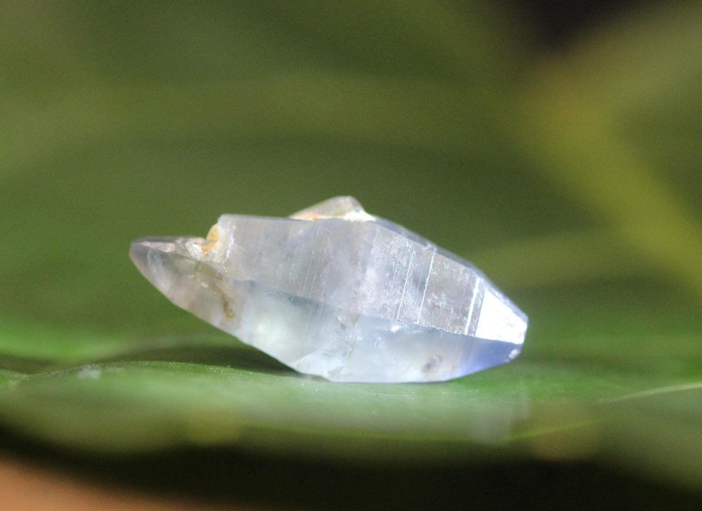 A Unique Blue Sapphire Crystal (Corundum) with a child crystal , Doubly Terminated, from Sri Lanka (Ceylon), 4.58cts 16.9mm,