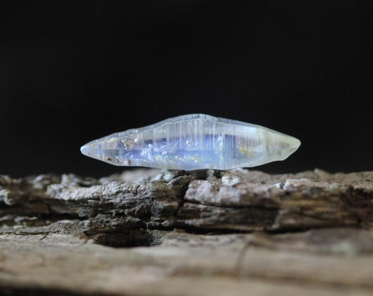 Beautiful Light Blue Sapphire Crystal (Corundum) with High Luster and Transparency