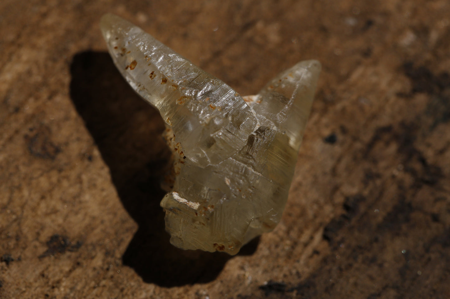 Very Unique White Twin Sapphire Crystal (Corundum) - 13.52 carats , 21.50 mm