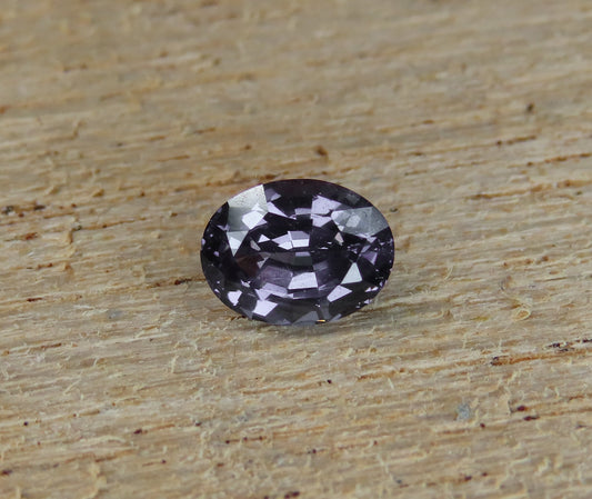 Gray Spinel from Sri Lanka, Great Luster and Color, 0.96 cts, Natural Unheated Loose Gemstone, August Birthstone. Grey Gemstone