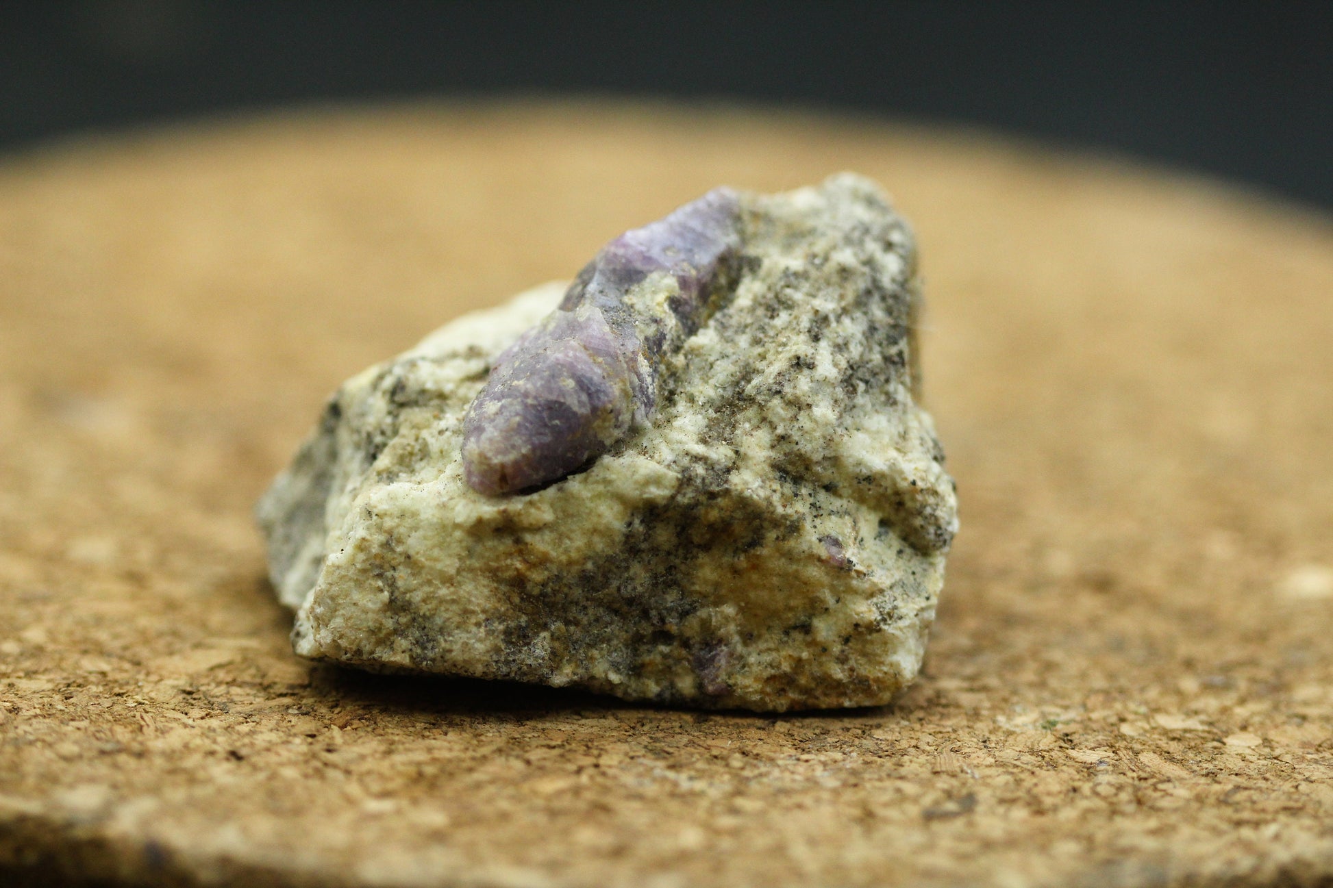 Terminated bipyramidal corundum crystal on Matrix, From Sri Lanka,