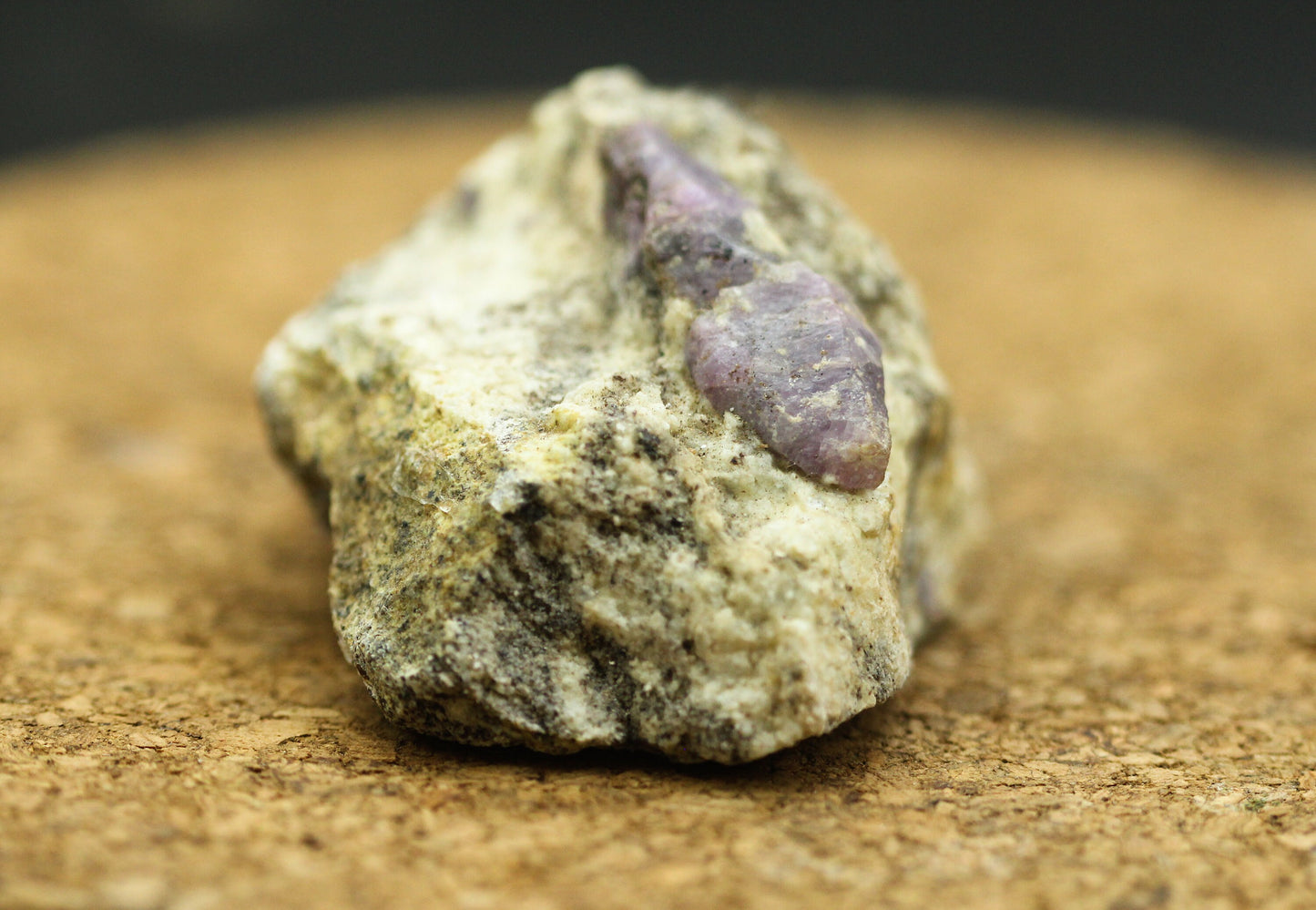 Terminated bipyramidal corundum crystal on Matrix, From Sri Lanka,