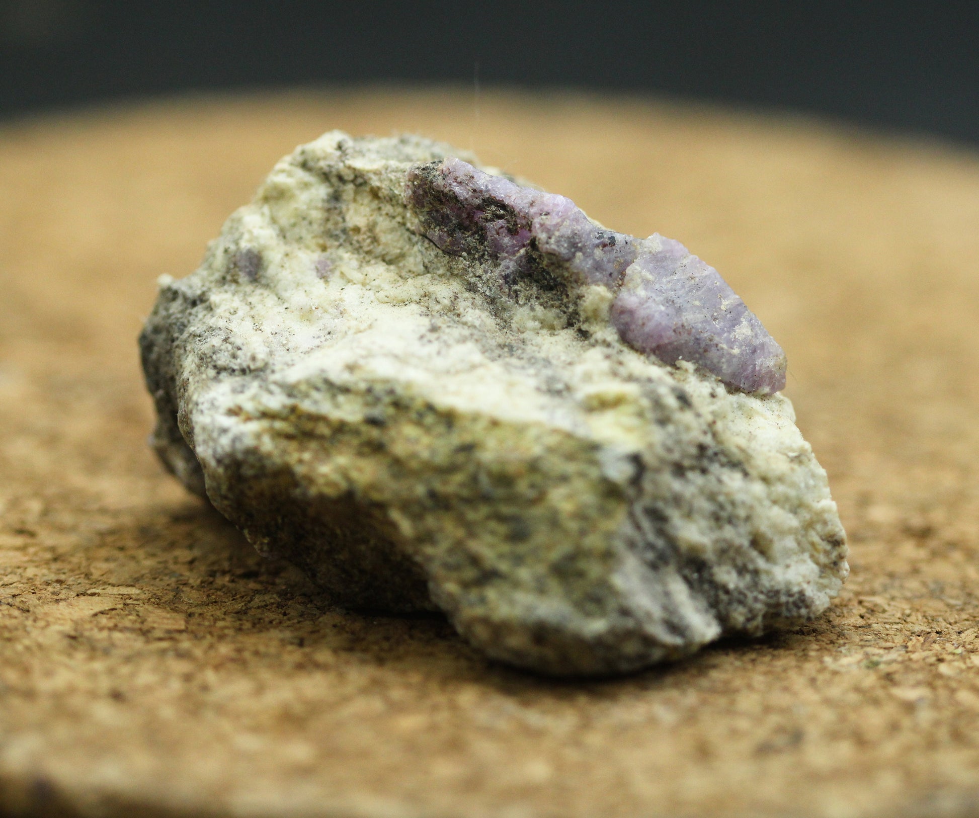 Terminated bipyramidal corundum crystal on Matrix, From Sri Lanka,