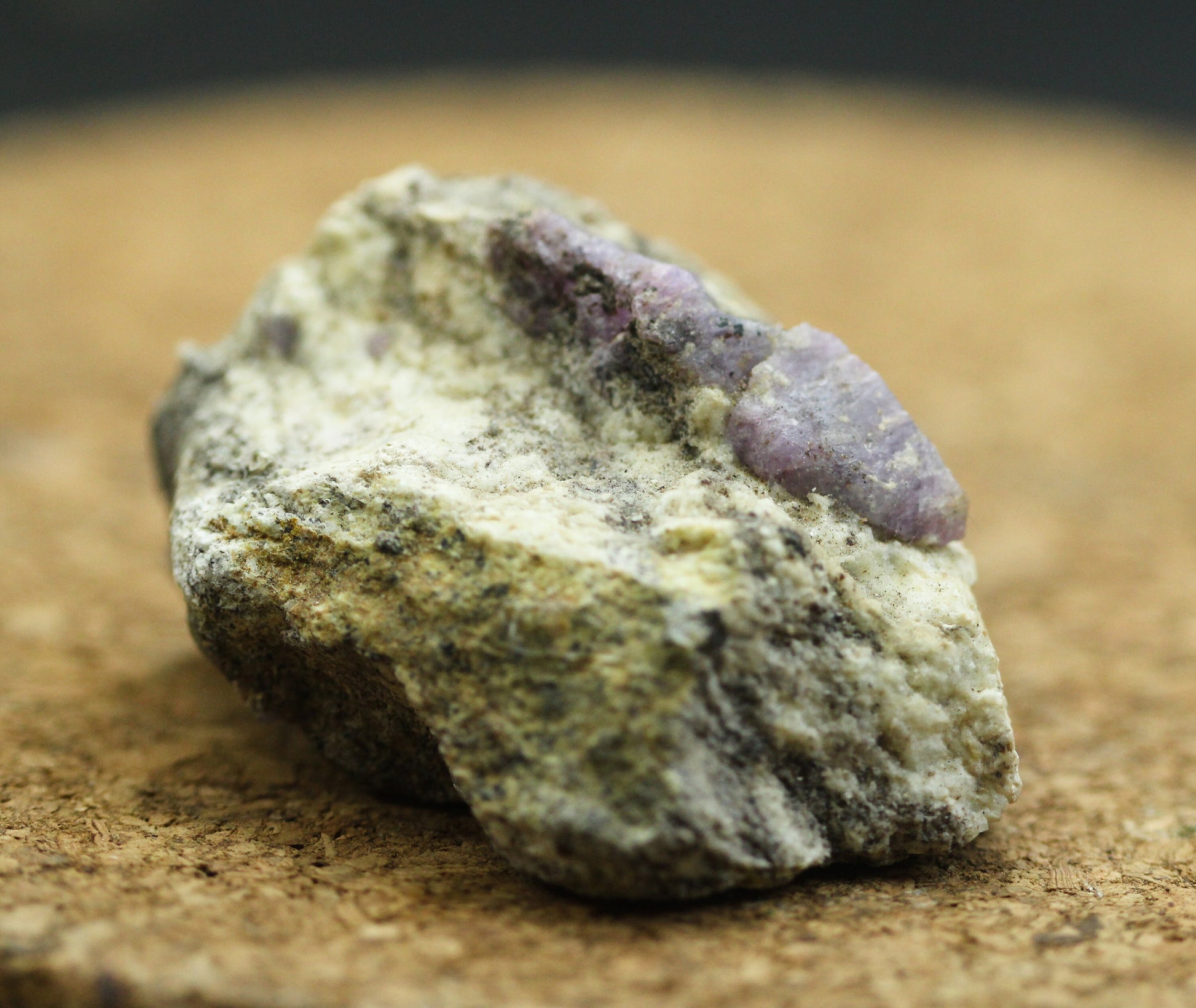 Terminated bipyramidal corundum crystal on Matrix, From Sri Lanka,
