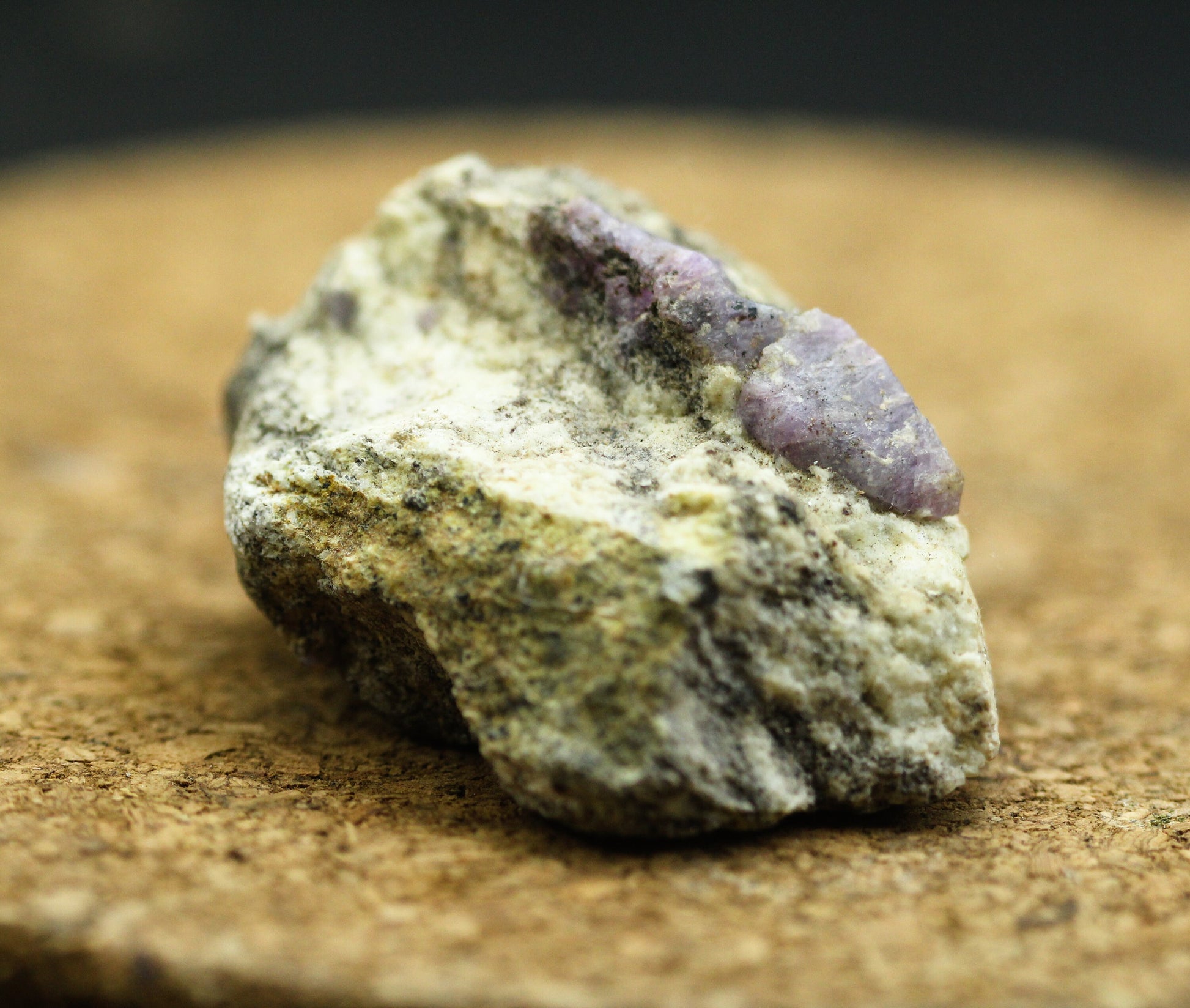 Terminated bipyramidal corundum crystal on Matrix, From Sri Lanka,