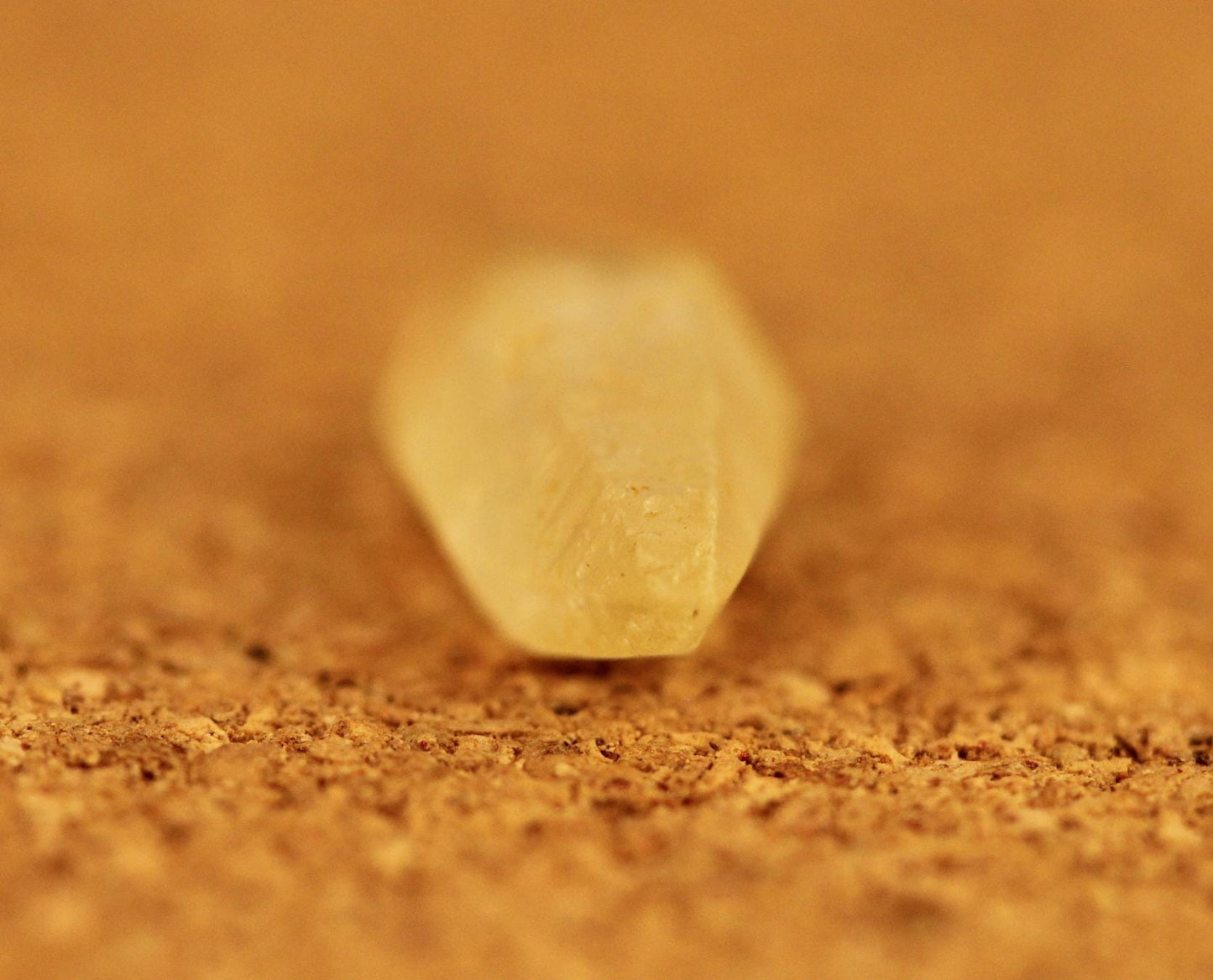 Yellow Sapphire Crystal (Corundum) with Good Transparency and Bipyramidal Shape, 4.33 carats, 15.9 mm. Doubly Terminated
