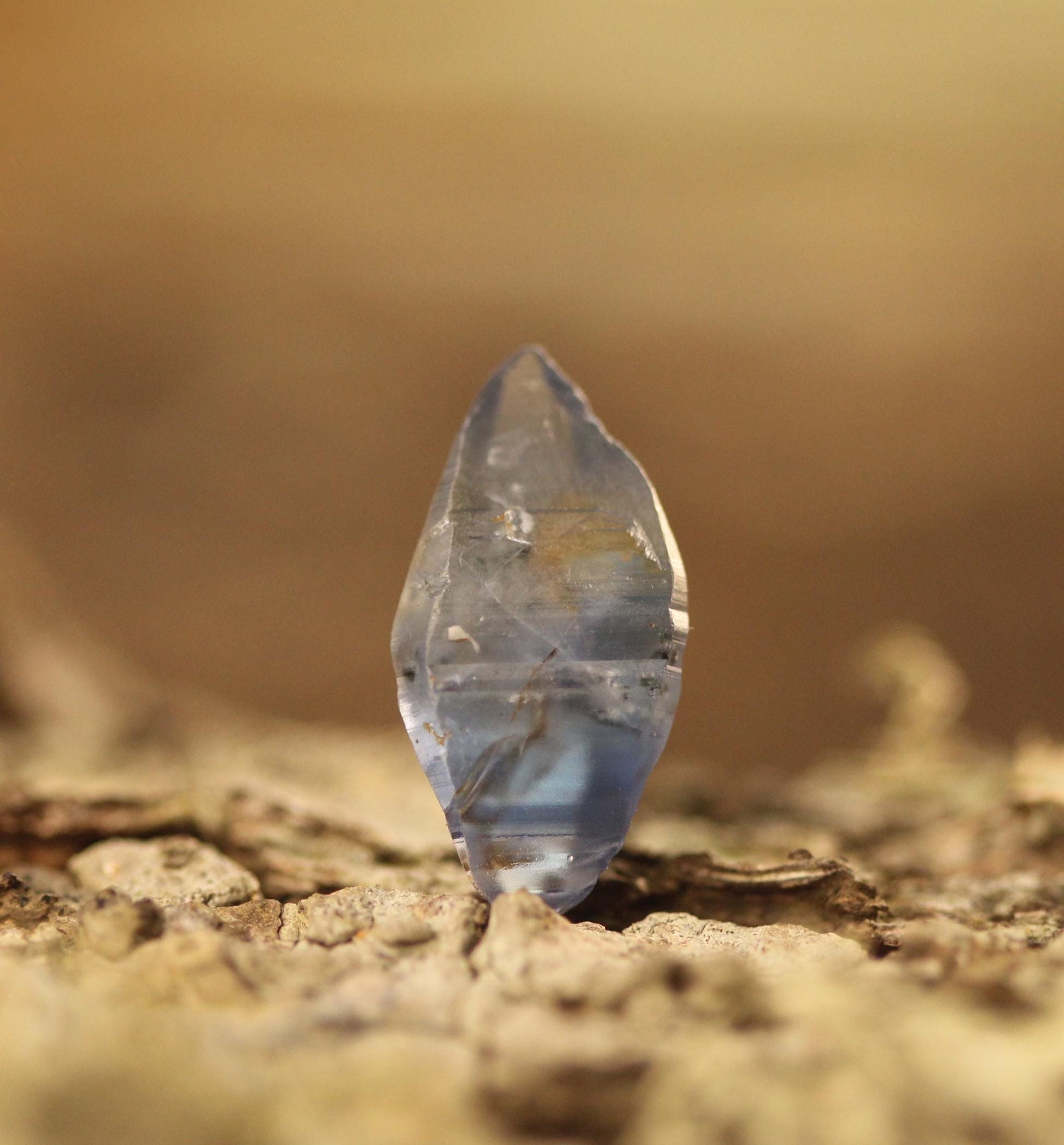 Great Blue Sapphire Crystal (Corundum) with High Luster and Transparency, from Sri Lanka ,4.63 carats 15.4 mm, September Birthstone