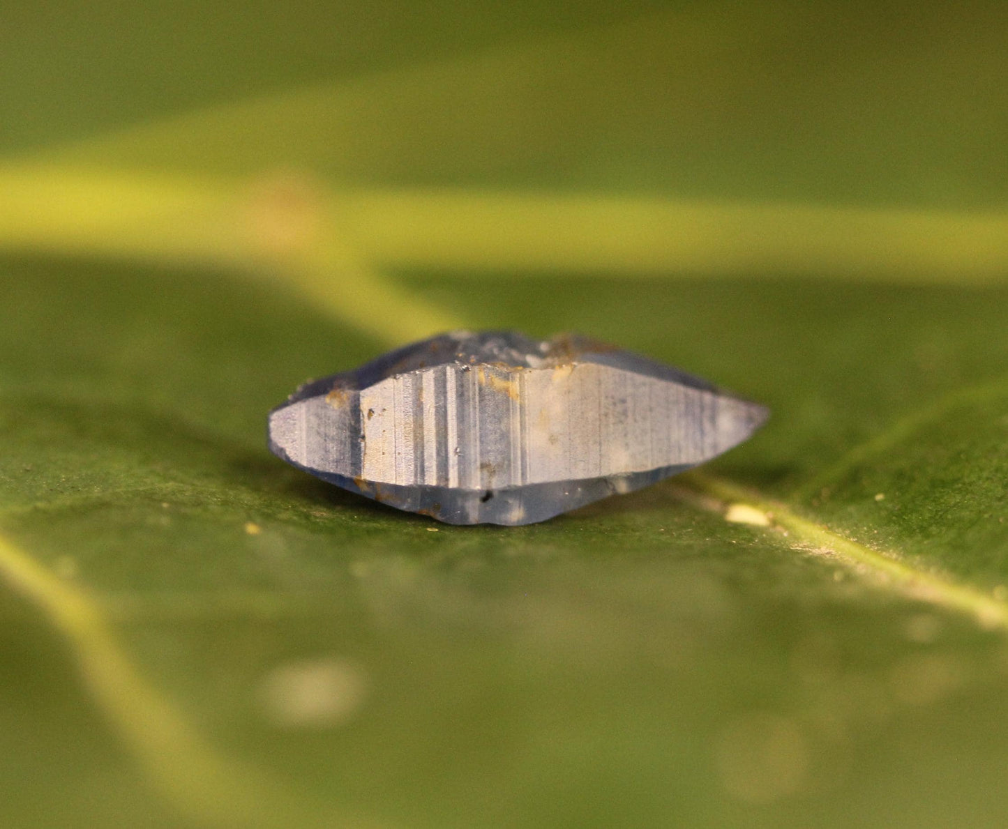 Great Blue Sapphire Crystal (Corundum) with High Luster and Transparency, from Sri Lanka ,4.63 carats 15.4 mm, September Birthstone