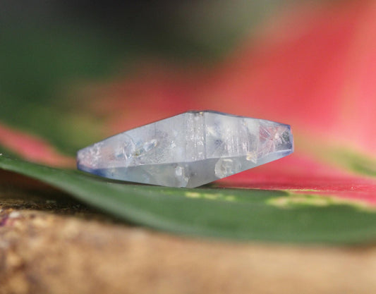 Beautiful Blue Sapphire Crystal (Corundum) ,Doubly Terminated, from Sri Lanka (Ceylon) , 5.47 cts, 18.30 mm, September Birthstone
