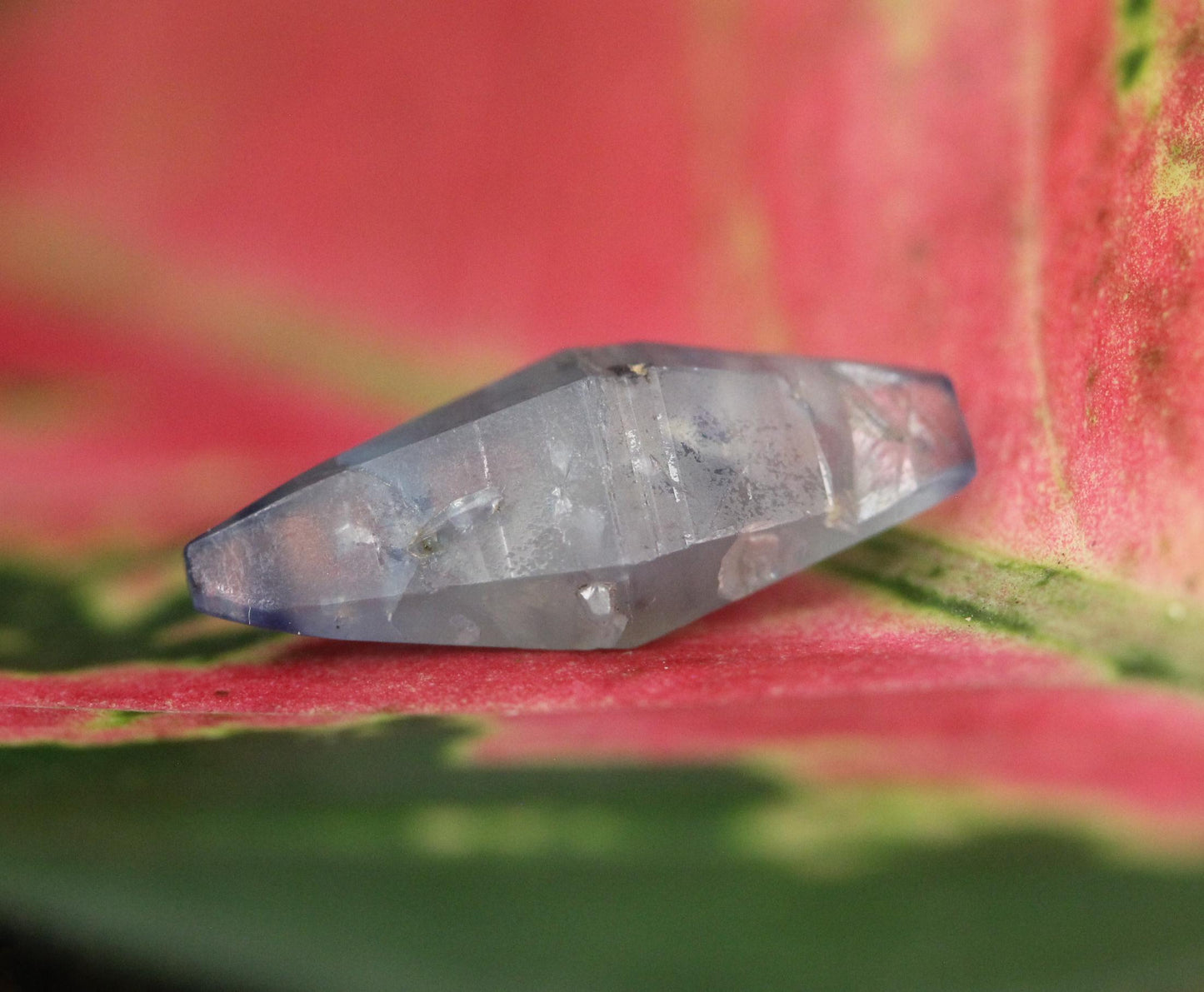 Beautiful Blue Sapphire Crystal (Corundum) ,Doubly Terminated, from Sri Lanka (Ceylon) , 5.47 cts, 18.30 mm, September Birthstone