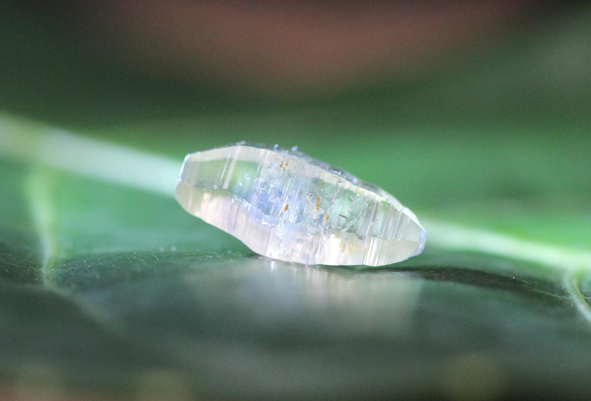 Beautiful Yellow Sapphire (Corundum) Record Keeper Crystal from Sri Lanka with Superb Shape, Transparency and Luster. 2.31 carats, 11.6 mm