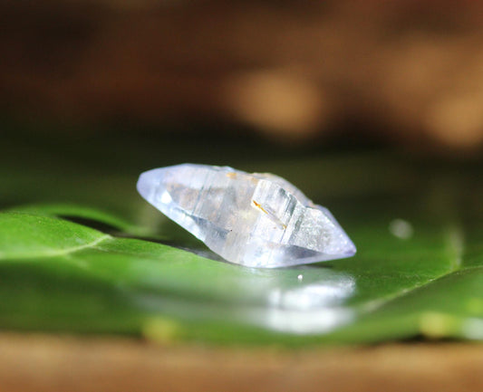 Beautiful Blue Sapphire Crystal (Corundum) with High Luster and Transparency, from Sri Lanka ,3.42 carats 14.2 mm, September Birthstone