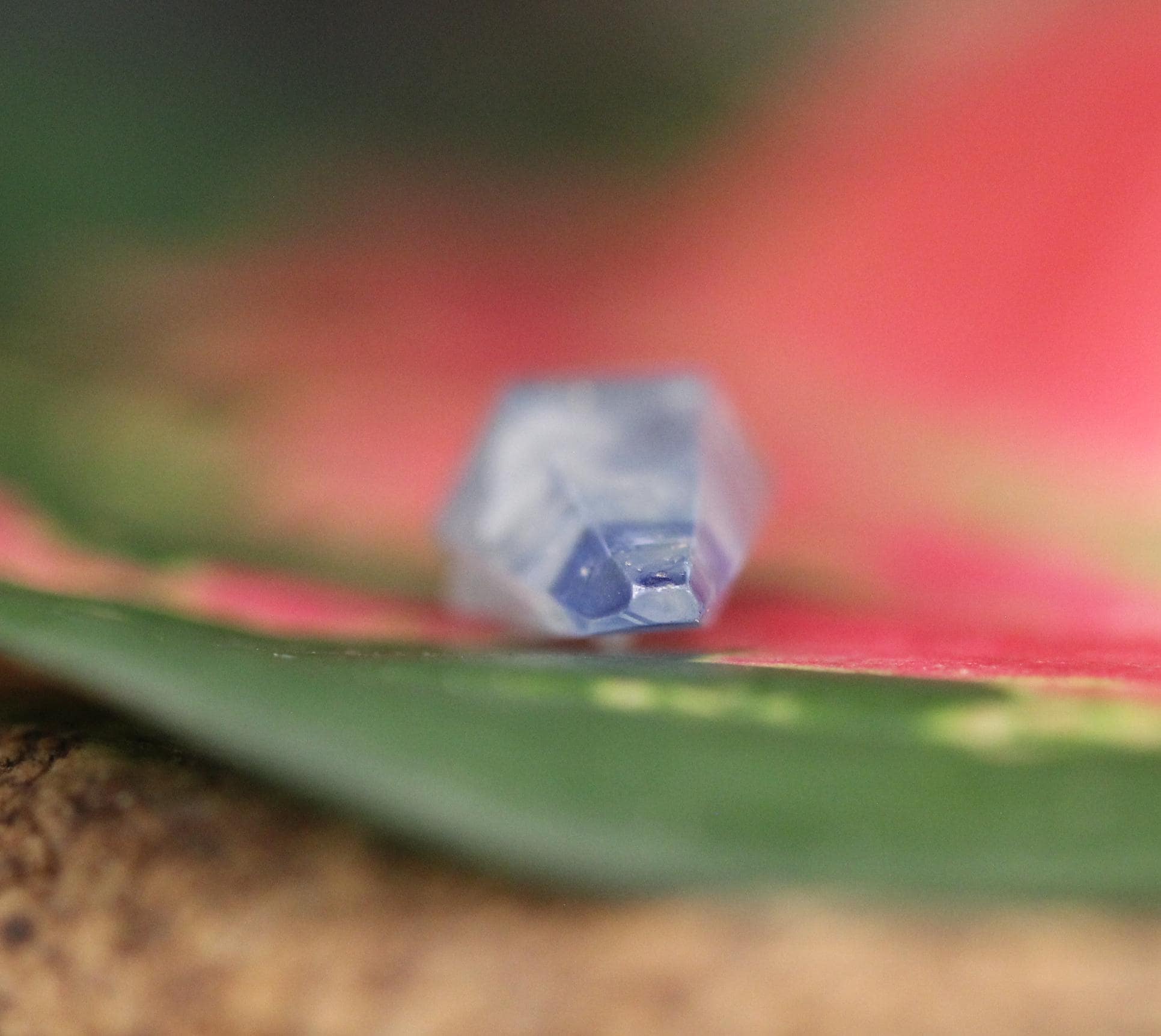 Beautiful Blue Sapphire Crystal (Corundum) ,Doubly Terminated, from Sri Lanka (Ceylon) , 5.47 cts, 18.30 mm, September Birthstone