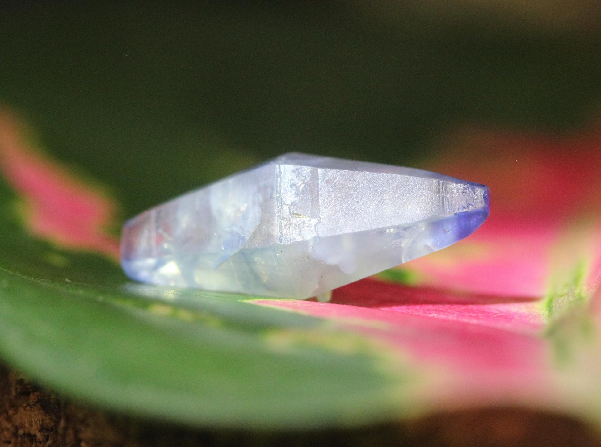 Beautiful Blue Sapphire Crystal (Corundum) ,Doubly Terminated, from Sri Lanka (Ceylon) , 5.47 cts, 18.30 mm, September Birthstone