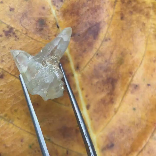 Very Unique White Twin Sapphire Crystal (Corundum) - 13.52 carats ,  21.50 mm