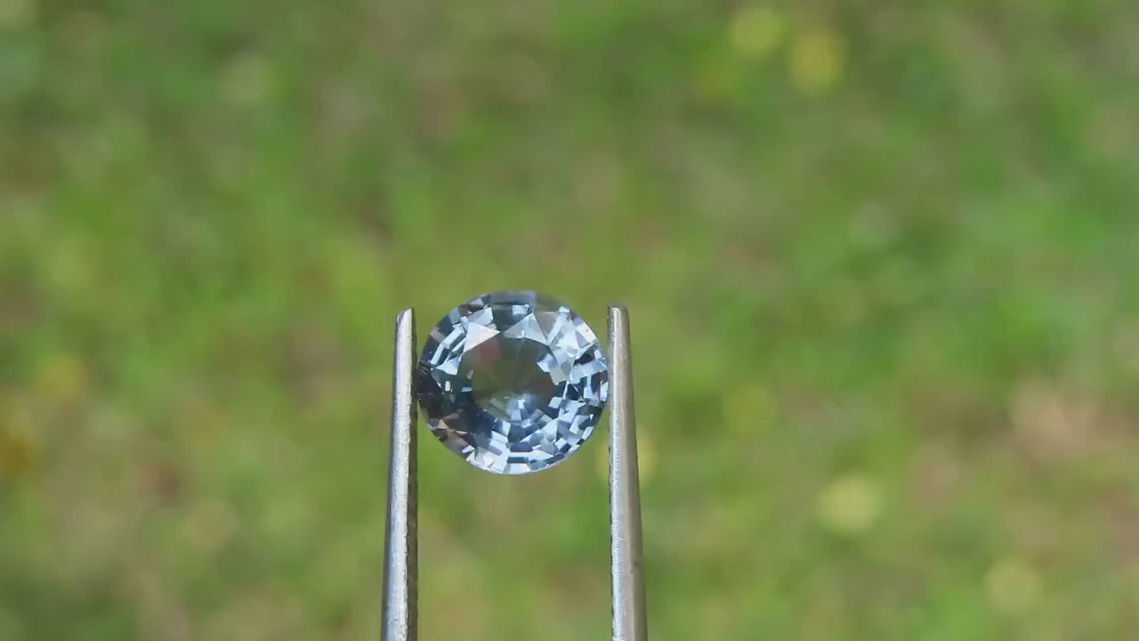 Beautiful Gray Spinel from Sri Lanka, Great Luster, Natural Unheated Loose Gemstone, 1.73 carats, August Birthstone